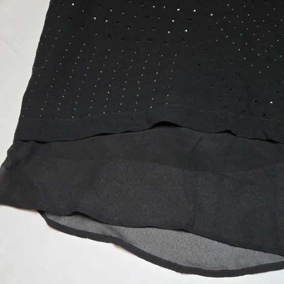 DKNY JEANS Black Layered Blouse,ZISE L - Picture 6 of 7